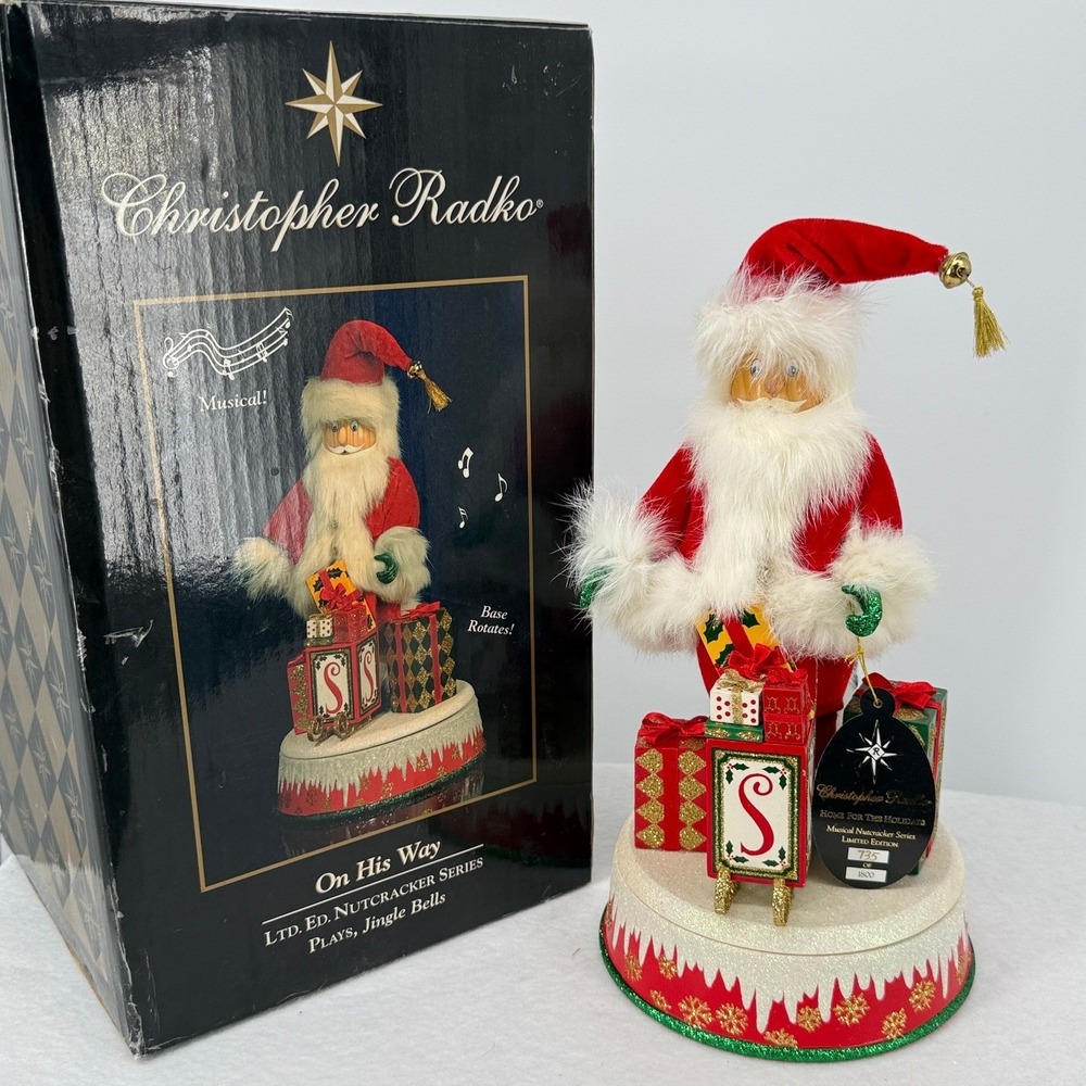 Christopher Radko On His Way Musical Nutcracker Limited Edition 735/1800 2008